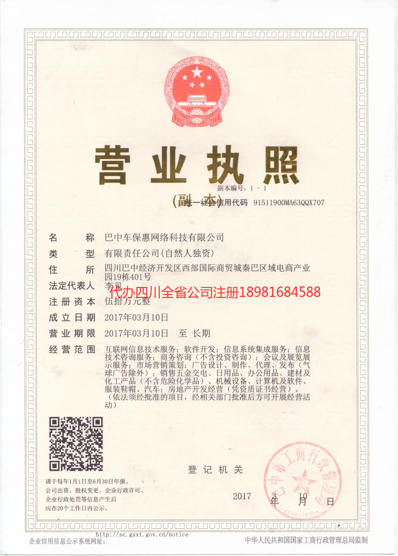 鹤山鹤山车保惠网络科技有限公司